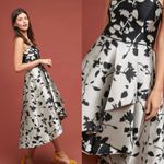 Anthropologie $670 EUC  x Shoshanna Color-Blocked Strapless Floral Ball Gown 0 Photo 3