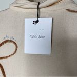 With Jean NWT  Andy Burton front mini dress in cream sz M Photo 10