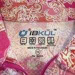 IBKUL Pink Paisley 1/4 Zip Flounce Hem Sleeveless Polo Dress Size XS Pockets Photo 8