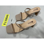 Womans NWOT Idifu Strappy Slipon Slide Sandals 8 Pink Block Heel Open Toe Photo 2