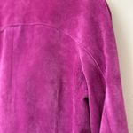 Live a Little  Purplish Leather‎ Jacket size medium Photo 9