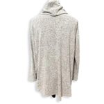 cupio Cowl Neck Sweater Long Sleeve Hi-Low Hem Marbled Pattern Gray Women's Med Photo 3