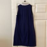 Lilly Pulitzer  Dress size XS length 32” bust 30” color navy blue / white embroid Photo 5