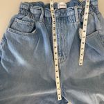 frame denim Meridian Paperbag Elastic Waist Straight Leg Jeans Size Large (30) Photo 14