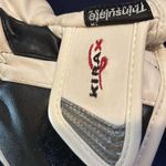 Level Women’s White Goat Leather Race Mitt Sz M/8 Adjustable Wrist Lined Grips Photo 4