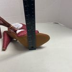 Joie ‎ Calan Women’s Open Toe Raffia Cone Shaped Heels Russet Brown Size 6.5 NEW Photo 6