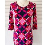 Banana Republic  Pink and Purple Diamond Patterned Disco Styled Dress Photo 0