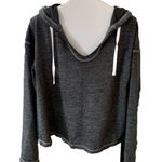 Charcoal Gray Loose Fitting Hoodie Size L Photo 0