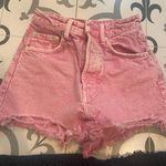 ZARA Pink Denim Shorts Photo 0