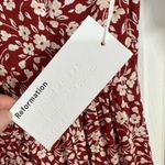 Reformation NWT Laylin Floral Red White Mini Dress Size 0 Flower Girl Boho Photo 10