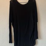 None Oversized Black long Sleeve Tunic Top Photo 3