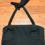 Toska Black Halter Mini Dress, Medium Photo 1