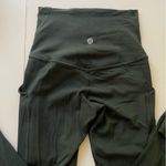 Lululemon Dark Green align 28” with pockets Photo 3