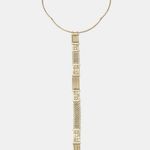 Stella & Dot Maui Gold Toned Mesh Chain Versatile Modern Statement Necklace Photo 3