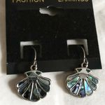 MERMAIDMERCHANT BOUTIQUE Seashell Silver & Mother of Pearl Dangle Earrings Photo 1