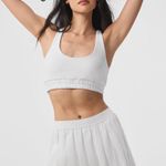 Alo Yoga Varsity Tennis Skirt- White Photo 0
