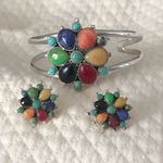 Sterling Silver BARSE Multi-Gemstone Inlaid Ring Photo 9