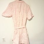 Lisa Marie Fernandez x Target Pink Gingham Dress Button Front Tie Waist Size XL Photo 5