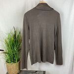 Eileen Fisher Silk Blend Brown Open Front Sweater L Photo 4