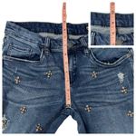 BLANK NYC  Crop Girlfriend Embellished Jeans - Blue - 25 Photo 3