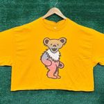 Grateful Dead yellow Crop Top Size Extra Large Photo 0