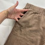 Gap Cocoa Brown Cotton Gauze Wide Leg Lounge Pant M Photo 2
