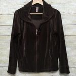 White Stag  velour zip front athleisure scuba neck track jacket size small (4-6) Photo 1