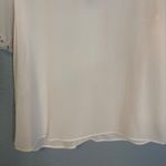 Sézane Sezane Francia Silk Embroidered Blouse Ecru Cream Size Small Preppy Classic Photo 9