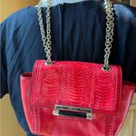 Diane Von Furstenberg  Red Leather Chain Bag Photo 0