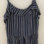 Ann Taylor  LOFT Romper.‎ Size 8 Navy Striped. Summer Photo 1