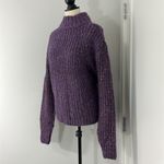 A New Day New  Small Purple Space Dye Mock Neck Knit Cozy Sweater Photo 3