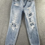 Aeropostale  Mom Jeans Women 8‎ Distressed Mid Rise Photo 0