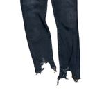 AGOLDE Sophie Shout Distressed Chewed Hem Black mid rise Skinny Jeans Photo 9