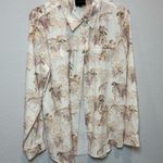 Alex Marie  Floral Blouse - Cream and Purple Photo 0