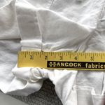 NY & Company White Linen Cotton Drawstring Beach Shorts Size Medium Photo 8