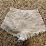 Bullhead Denim Co Off White Distressed High Rise Jean Shorts Photo 2