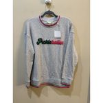 Shiraleah  Pickleballer Sweatshirt Size L Pink Green Preppy Country Club Photo 2
