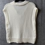 Michael Stars  Women Size‎ Medium Torrance Collared Sweater Vest cream knit Photo 5