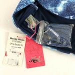 Heat Bikini Top Off Shoulder Cups Ruffle Boho Tie Blue Photo 2