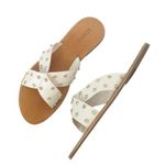 Schutz NWT Marilu Sandal White Leather Rhinestone Studded Slide Women’s Size 9.5 Photo 13