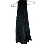 MAISON de PAPILLON Women's Black Remi Silk Halter Scoop Neck Top Size Medium Photo 2