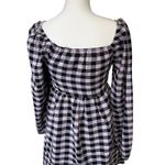 Wild Fable Women's Purple Gingham Check Long Sleeve Muse Dress - Medium - NWT Photo 11