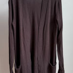 Premise  Studio sz M brown open‎ minimalist cardigan Photo 0