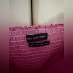 Urban Outfitters Bella Satin Smocked Tie Cami Tank Top Crop Top Size Medium Photo 4