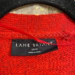 Lane Bryant Red White Nordic Classic Long-Sleeve Fair Isle Cardigan XL, NWOT Photo 4