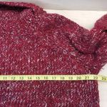 Urban Outfitters {S}  Turtleneck Bell Sleeve Marbled Red Maroon Knit Sweater Photo 9