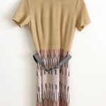 Vintage 70s Belted Sweater Dress Size M Photo 0