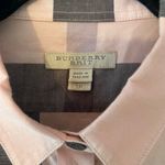 Burberry  Brit Pink Black Plaid Button Down Shirt Preppy Cotton Women's size XS Photo 1