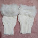 Plush Warm Ribbed Knitted Fingerless Gloves Photo 2