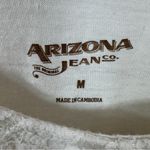 Arizona Jeans Juniors Lace Panel Tiered Hem Tank Top Shirt Cream Medium Photo 8